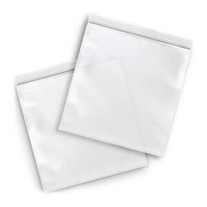 100 Count 13"x15"Clear Zipper Reclosable Top Zip Lock Self Seal Plastic Poly Bag